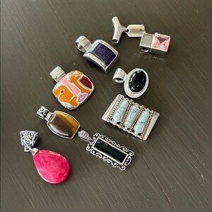 Lia Sophia Multicolor Pendant Necklace Set